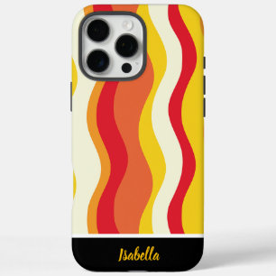 Coque iPhone 16 Pro Max Des motifs chauds et ondulés créent une harmonie
