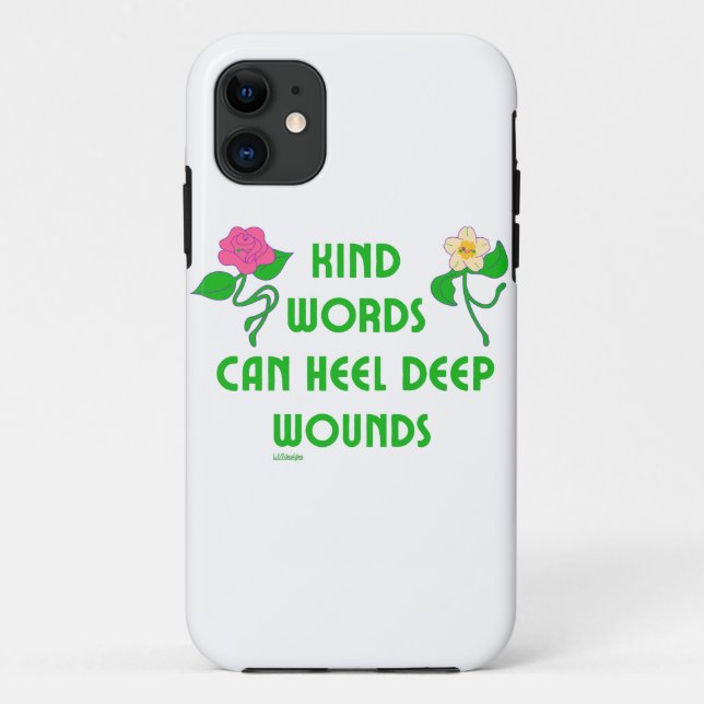 COQUES Case-Mate iPhone DES MOTS GENTILS PEUVENT ENTENDRE DES BLESSURES PR (Dos)