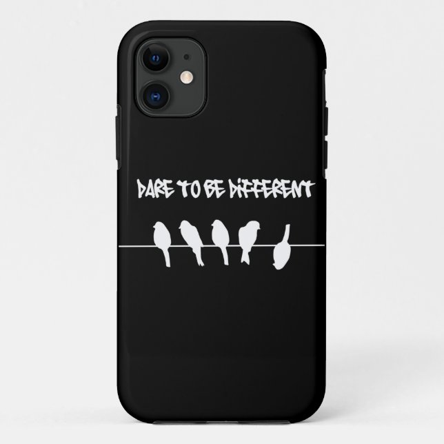 Coques Case-Mate iPhone Des oiseaux sur un fil - osez être différent (le (Dos)