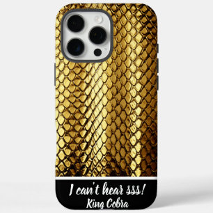 Coque iPhone 16 Pro Max Des peaux de serpent doré brillent au soleil