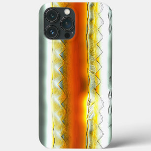 Case-Mate iPhone Case Des rayures abstraites scandaleuses en orange et g