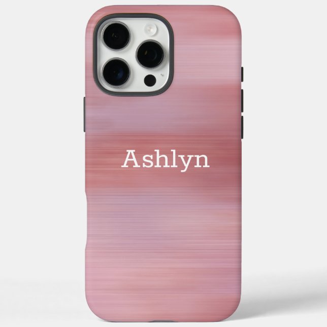 Coques Case-Mate iPhone Des rayures de rêve roses (Verso)