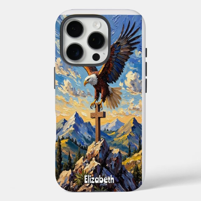 Coques Case-Mate iPhone Descente divine : Aigle en croix (Verso)