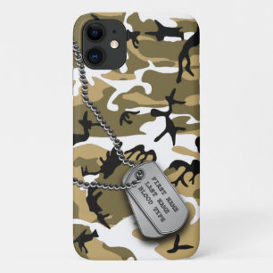 Etui iPhone Case-Mate Désert Camo avec des étiquettes de chien