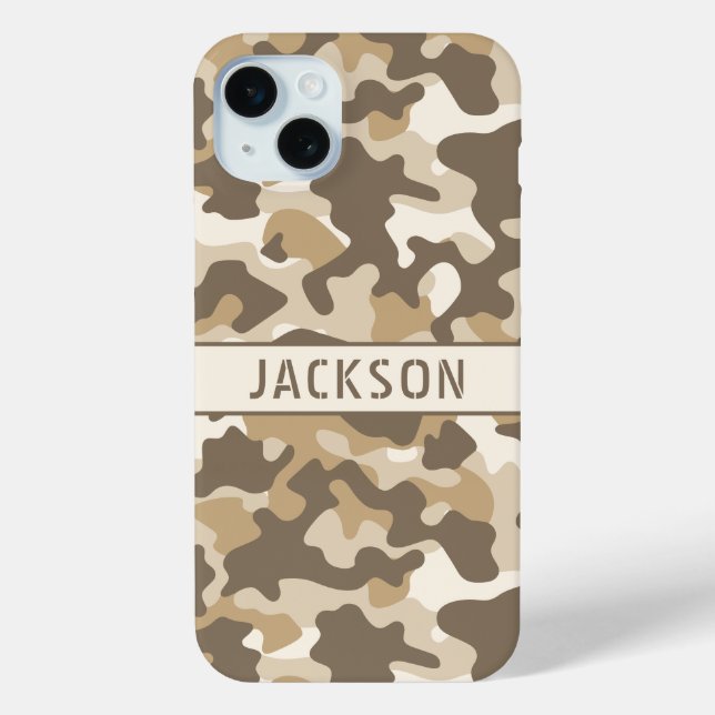 Coques Case-Mate iPhone Desert Camouflage Personalized (Verso)