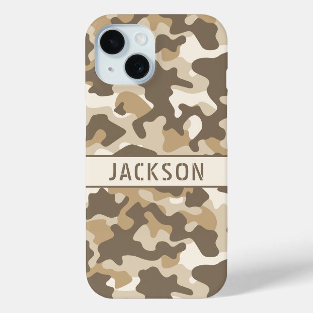 Coques Case-Mate iPhone Desert Camouflage Personalized (Verso)