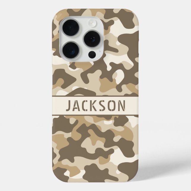 Coques Case-Mate iPhone Desert Camouflage Personalized (Verso)