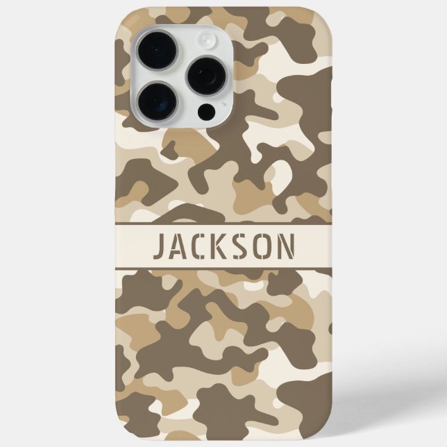 Coques Case-Mate iPhone Desert Camouflage Personalized (Verso)