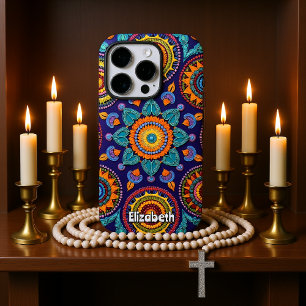 Coque iPhone 16 Pro Design Abstrait coloré et coloré