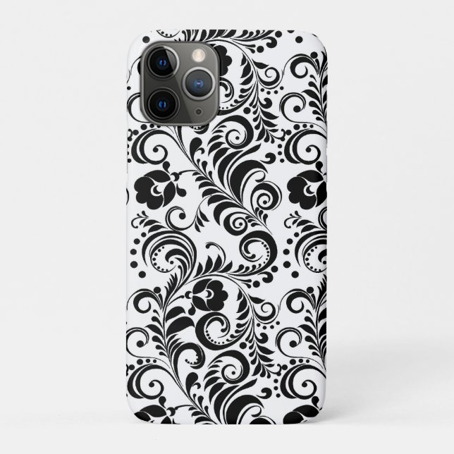 Coques Case-Mate iPhone Design arrière - plan noir blanc (Dos)