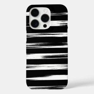 Coque iPhone 16 Pro Design artistique en noir et blanc