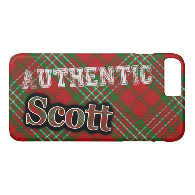 Coques Case-Mate iPhone Design authentique Clan Scott Scottish Tartan (Dos (Horizontal))