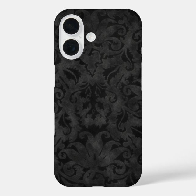 Coques Case-Mate iPhone Design Brocade noir riche (Verso)