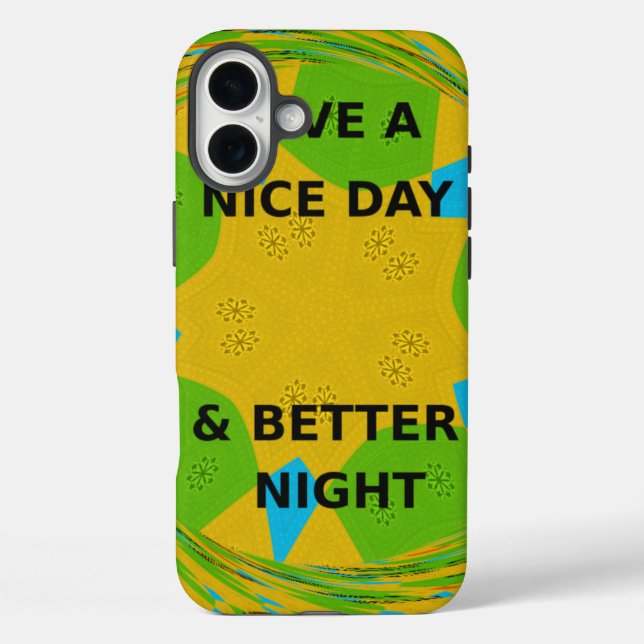 Coques Case-Mate iPhone Design circulaire "Bonne journée et meilleure nuit (Verso)