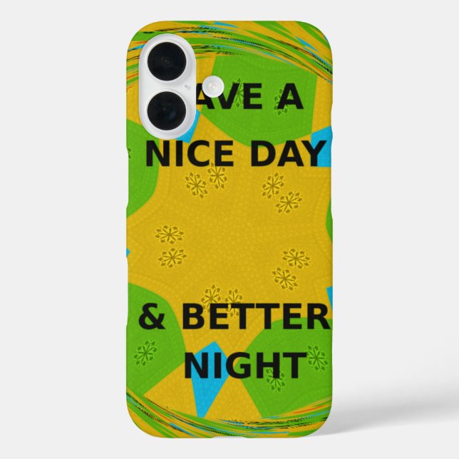 Coques Case-Mate iPhone Design circulaire "Bonne journée et meilleure nuit (Verso)