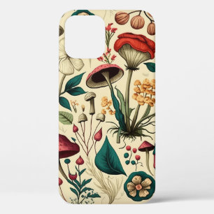 Case-Mate iPhone Case Design classique de champignons et de fleurs haut