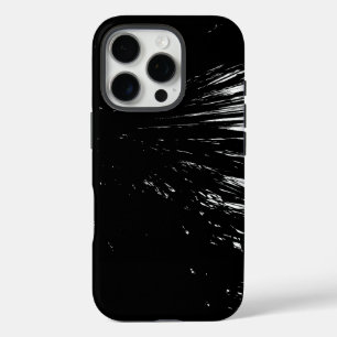 Coque iPhone 16 Pro Design cool en noir et blanc