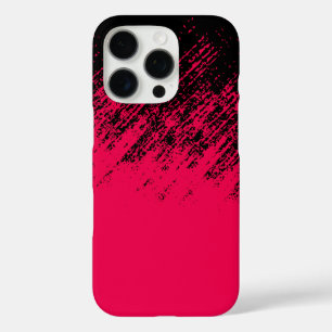 Coque iPhone 16 Pro Design cool en noir et rouge