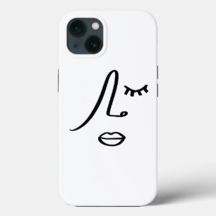 Case-Mate iPhone Case Design d'art moderne de visage abstrait minimalist