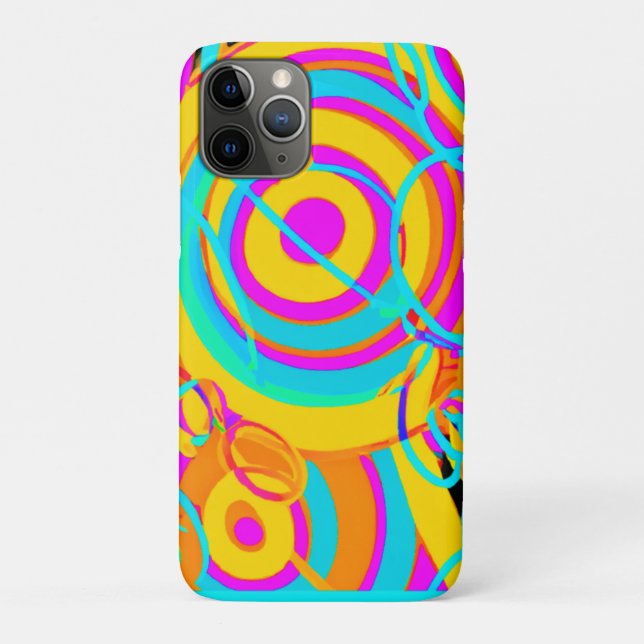 Coques Case-Mate iPhone Design d'art Motif en néon électrique (Dos)