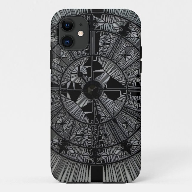 Coques Case-Mate iPhone Design d'art noir (Dos)