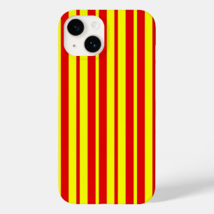 Coque Case-Mate iPhone Design de bandes rouge et jaune