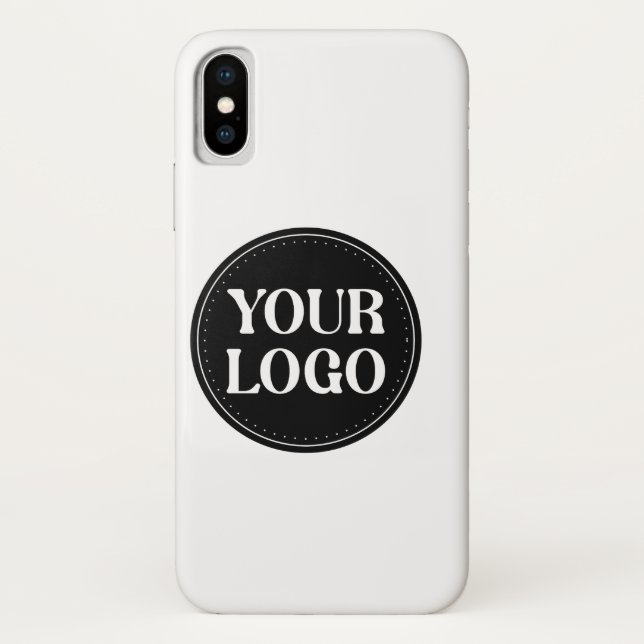 Coques Case-Mate iPhone Design de code QR noir élégant | Marque élégante (Dos)
