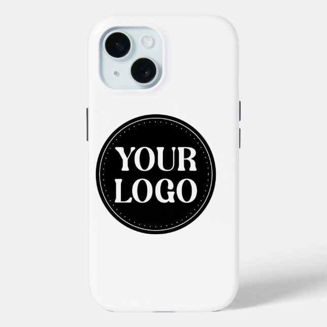 Coques Case-Mate iPhone Design de code QR noir élégant | Marque élégante (Verso)