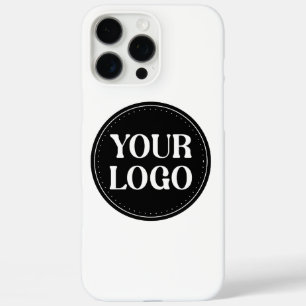 Coque iPhone 16 Pro Max Design de code QR noir élégant Marque élégante