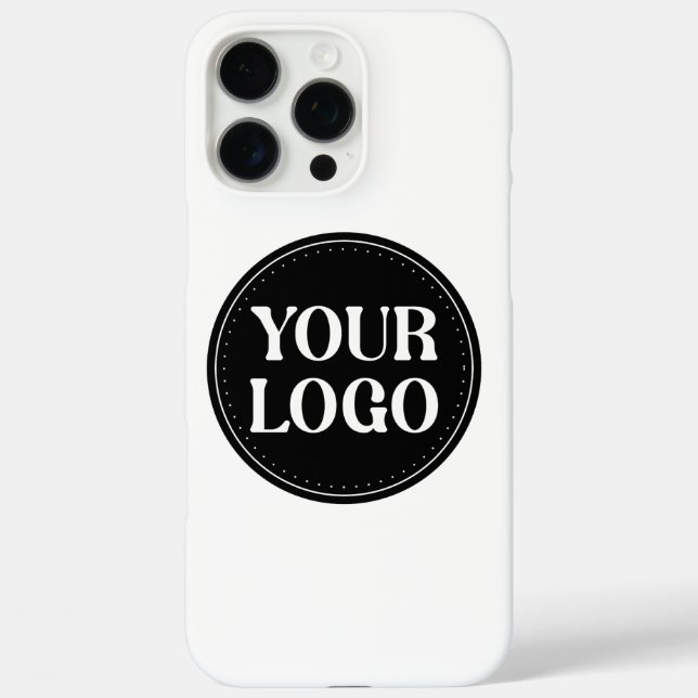 Coques Case-Mate iPhone Design de code QR noir élégant | Marque élégante (Verso)