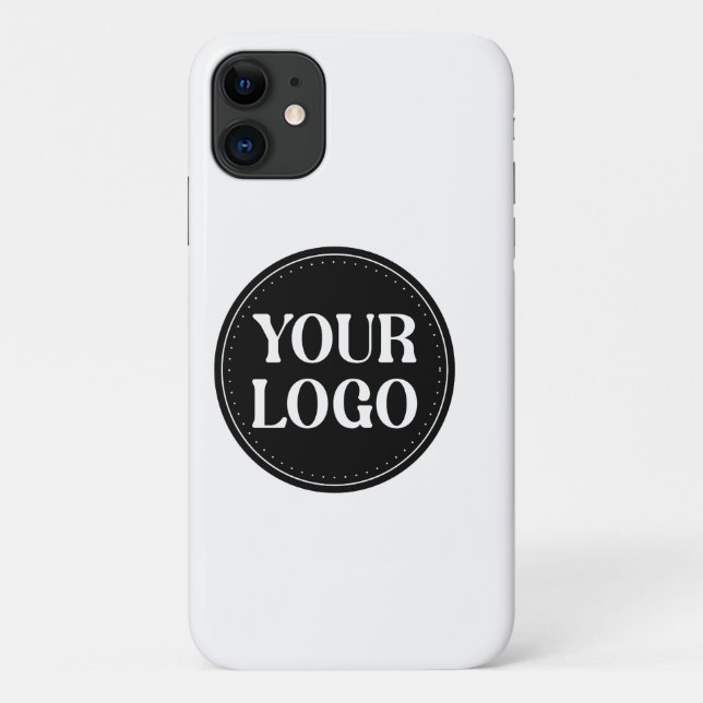 Coques Case-Mate iPhone Design de code QR noir élégant | Marque élégante (Dos)