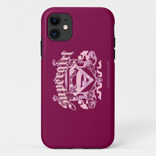 Coques Case-Mate iPhone Design de crête Supergirl (Dos)