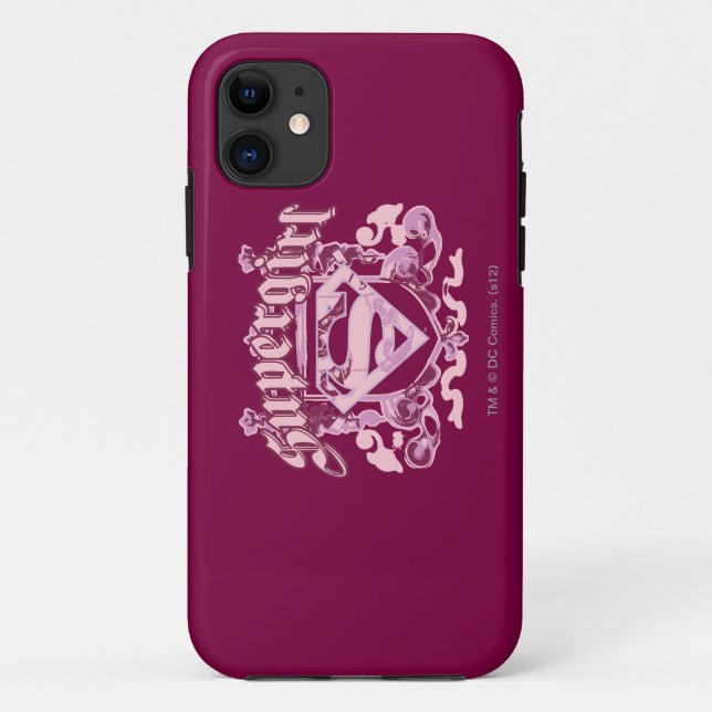 Coques Case-Mate iPhone Design de crête Supergirl (Dos)