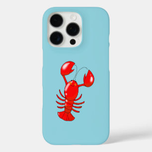 Coque iPhone 16 Pro Design de dessin de homard au homard doux et souri