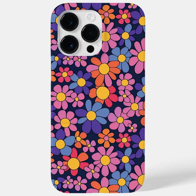 Coques Case-Mate iPhone Design de Fleur Rétro pour iPhone et Samsung (Verso)
