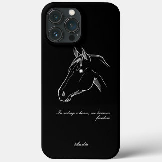 Case-Mate iPhone Case Design de ligne minimaliste de cheval