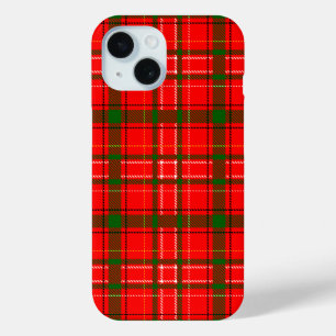 Coque Case-Mate iPhone Design de Motif de Noël Tartan rouge