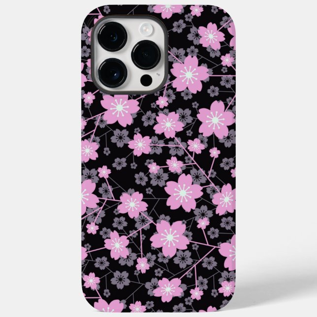 Coques Case-Mate iPhone Design de motifs floraux Cherry Blossom (Verso)