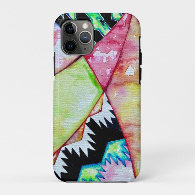 Coques Case-Mate iPhone Design de panier amérindien moderne aquarelle (Dos)