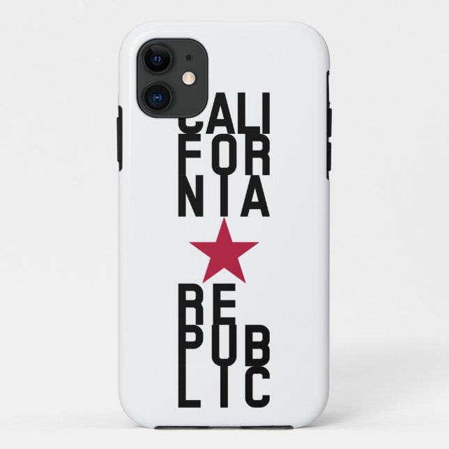 Coques Case-Mate iPhone Design de texte original Californie République (Dos)