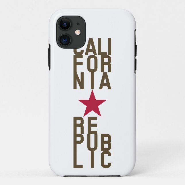 Coques Case-Mate iPhone Design de texte original Californie République (Dos)