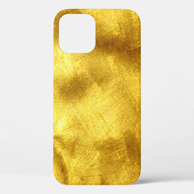 Coques Case-Mate iPhone Design de Texture Dorée Luxueux (Verso)