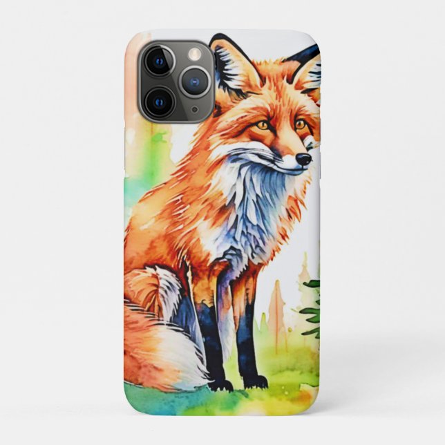 Coques Case-Mate iPhone Design de vue Forest Fox (Dos)