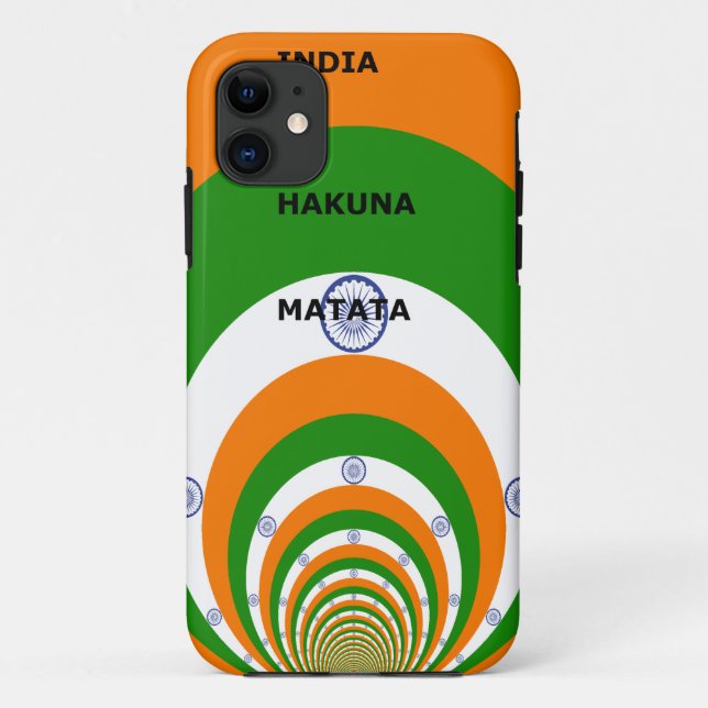 Coques Case-Mate iPhone Design des couleurs du drapeau national indien. Ha (Dos)