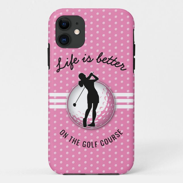 Coques Case-Mate iPhone Design élégant de Golfeur pour femmes (Dos)