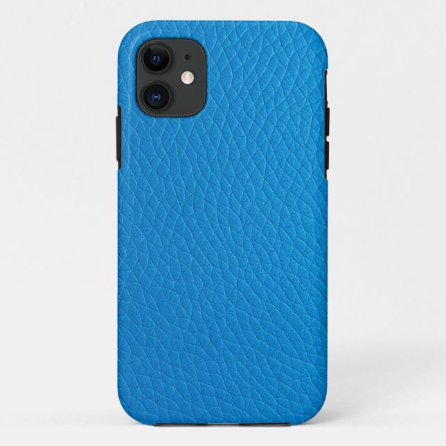 Coques Case-Mate iPhone Design élégant de la texture bleu Rexine (Dos)