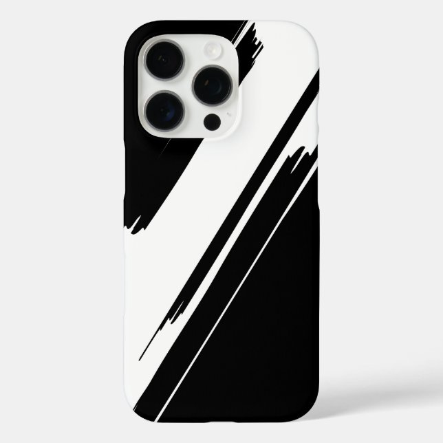 Coques Case-Mate iPhone Design élégant en noir et blanc (Verso)
