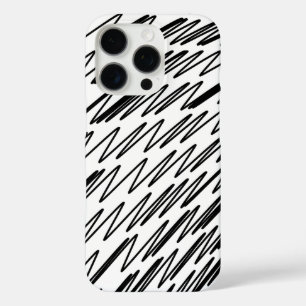 Coque iPhone 16 Pro Design élégant en noir et blanc