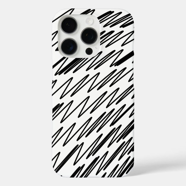 Coques Case-Mate iPhone Design élégant en noir et blanc (Verso)