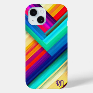 Coque Case-Mate iPhone Design en bande de couleur gras avec Chevron & Ini